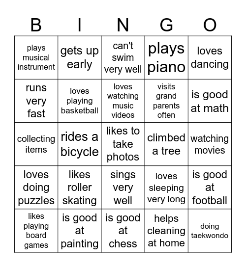 Tredu Bingo Card