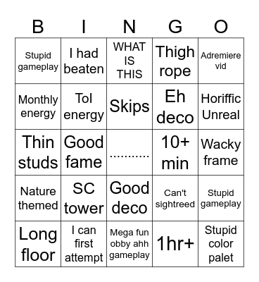 Why Bingo Card