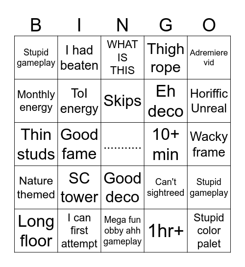 Why Bingo Card