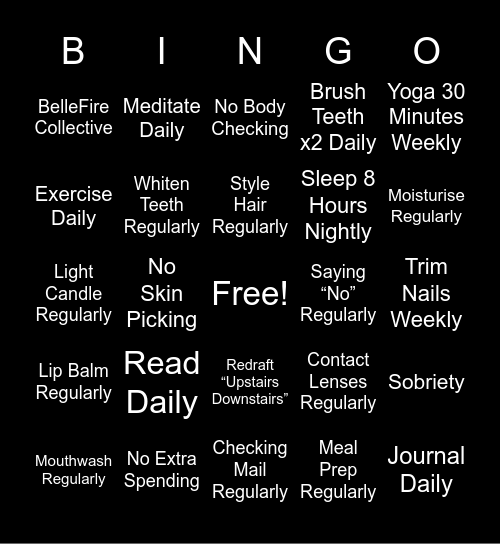 Anna's Summer "Spirituality" Bingo Board 2025 Bingo Card