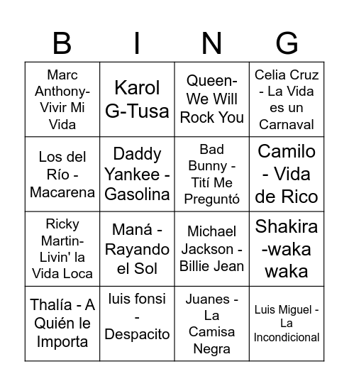SAN JUAN 2025!! Bingo Card