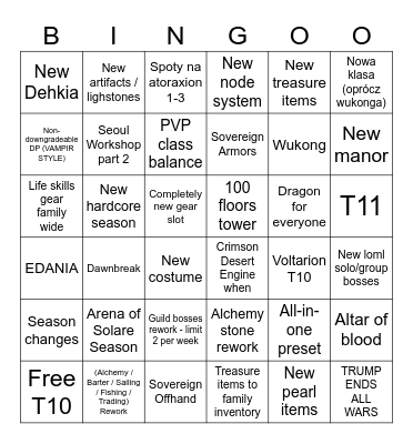 Heidel Ball 2025 Bingo Card