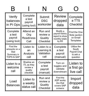 Next Gen-iuses Bingo Card Bingo Card