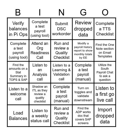 Next Gen-iuses Bingo Card Bingo Card