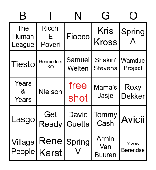 BBQ BINGO Card