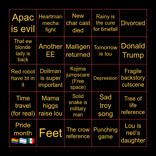 Dark soul 2 bingo Card