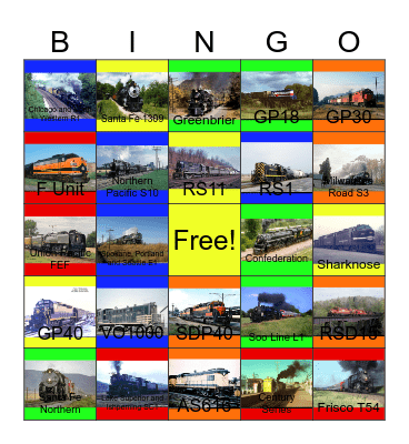 ALCO RS1- The Original Owners Bingo Card