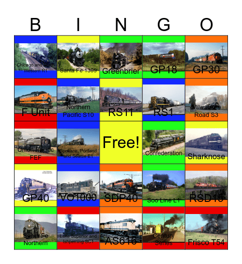 ALCO RS1- The Original Owners Bingo Card