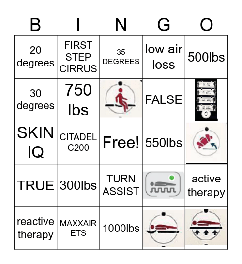 ARJO BED BINGO Card
