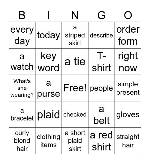 Ventures 2 Unit 1 Personal Information Bingo Card