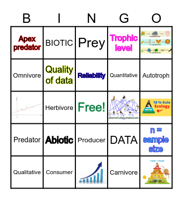 7 Science Biology Bingo Card