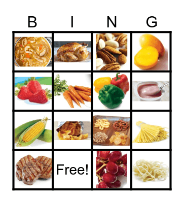 LET'S EAT! Bingo Card
