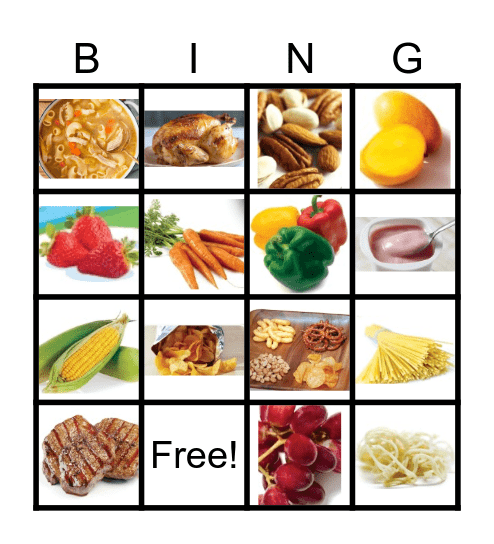 LET'S EAT! Bingo Card