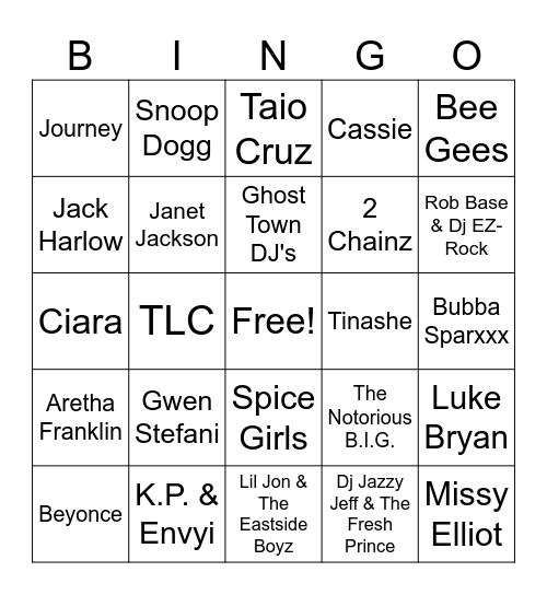 Wordplay Bingo Card
