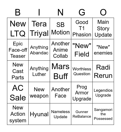 NGS Headline Wave July 24 Bingo Card