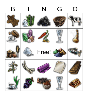 Barter Bingo Card