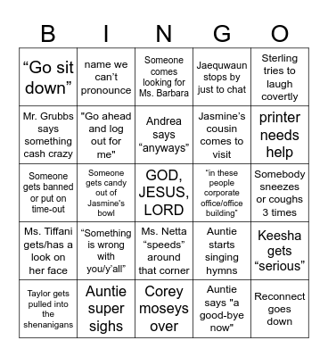 Its Time for BINGO Card
