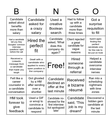 TAS Bingo Card