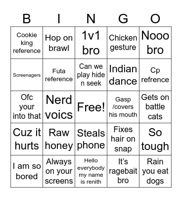 Haobo bingo Card