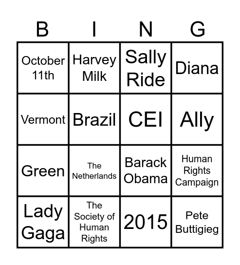 Nesco Resource - Allyship Bingo Card
