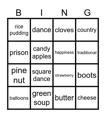 133 Bingo Card