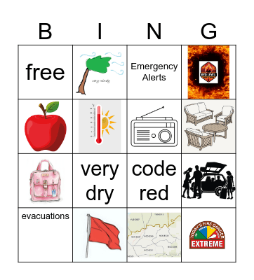 Are You Ready for Wildfire Season? Bingo Card