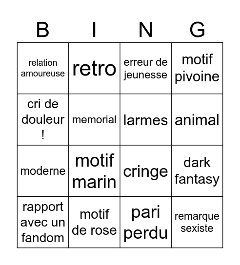 tattoo cover bingo Card