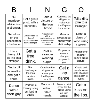 The Bachelorette Is Coming Bingo Card