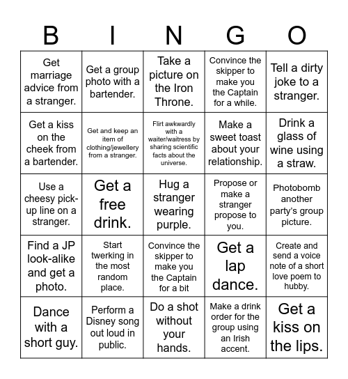 The Bachelorette Is Coming Bingo Card