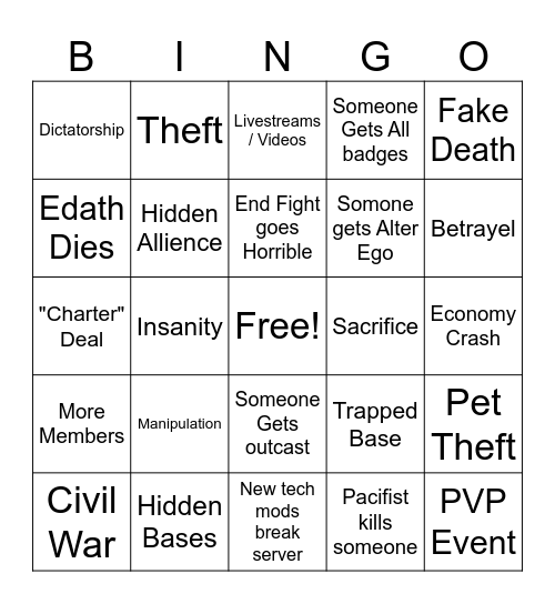 Cobbletech Bingo Card