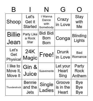 Bingo Cuatro Bingo Card