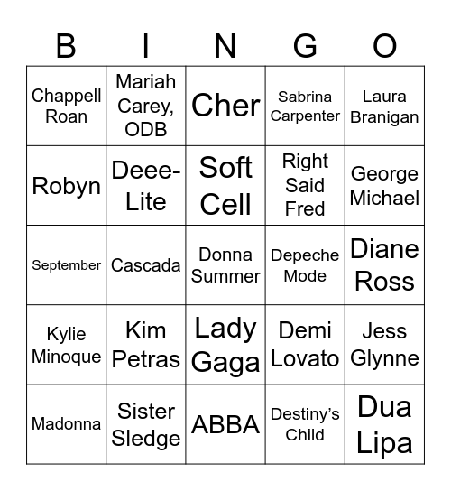LGBTQI.N.G.O - Game 1 Bingo Card