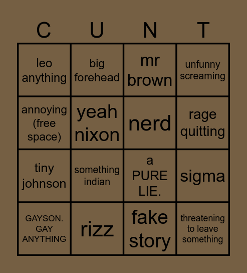 dhyan bingo Card