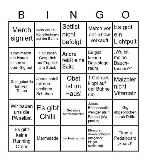 ApréSkiNeurs B*I*N*G*O Bingo Card