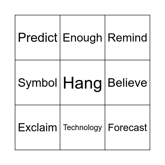 Holly Holly! Bingo Card