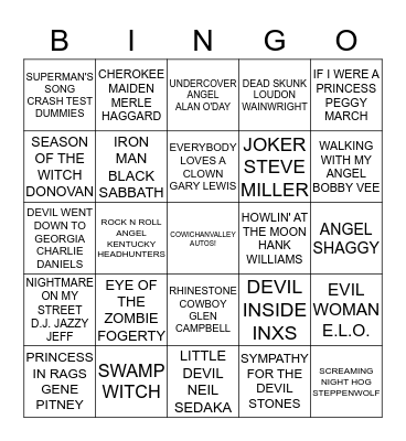 HALLOWEEN Bingo Card