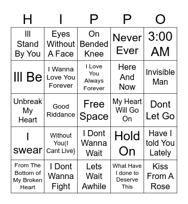 Delilaaaaaah! Bingo Card