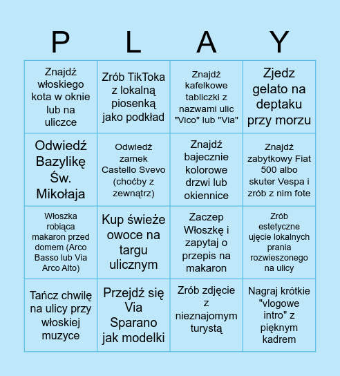BARI Bingo Card
