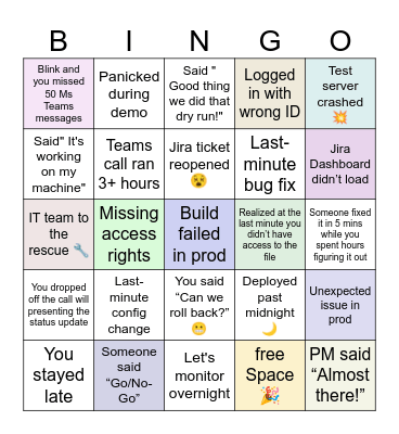 CLIPP Bingo Card