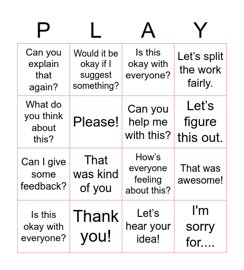 How to Communicate? Bingo Card