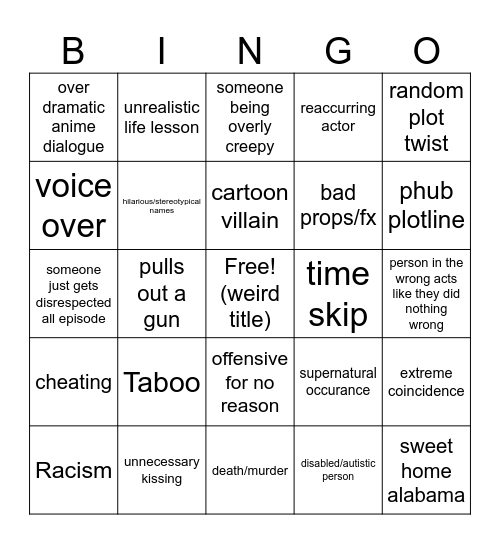 Tomorrow's Teaching Bingo Card