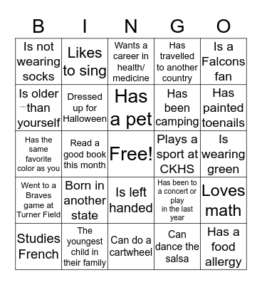 Photovoice Bingo Card