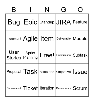 Backlog Bingo Card
