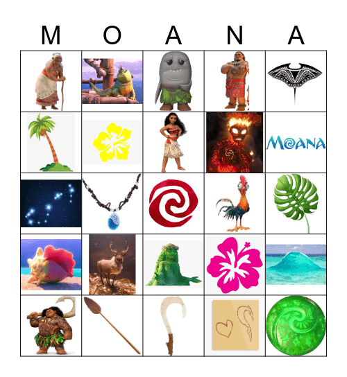 Bethany's Bingo Card