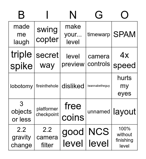 Recent Tab 2.2 Bingo (Credits:EVW) Bingo Card