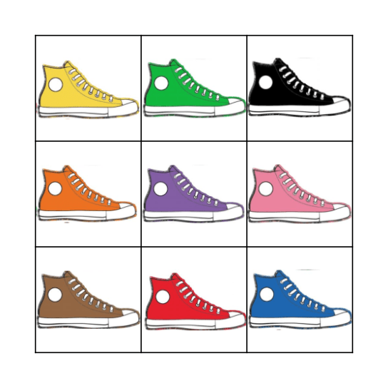 Pete the Cat Bingo Card