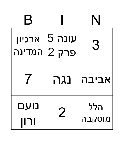 גברת עם סלים Bingo Card