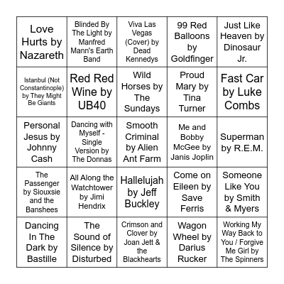 Sleeping on the Covers Bingo Card