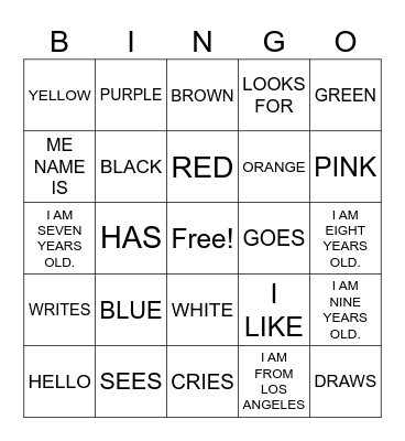 EXPERTOS EN ESPAÑOL Bingo Card