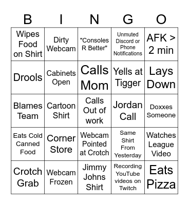 Harmons Bullshit Bingo Card